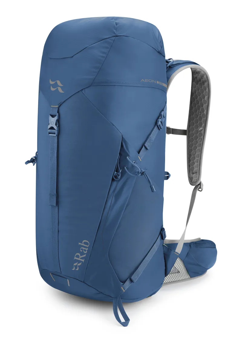 Rab Aeon 35 Medium/Large Day Pack in Ink Blue - 50% Recycled - 35 Ltr - Adjustable back length