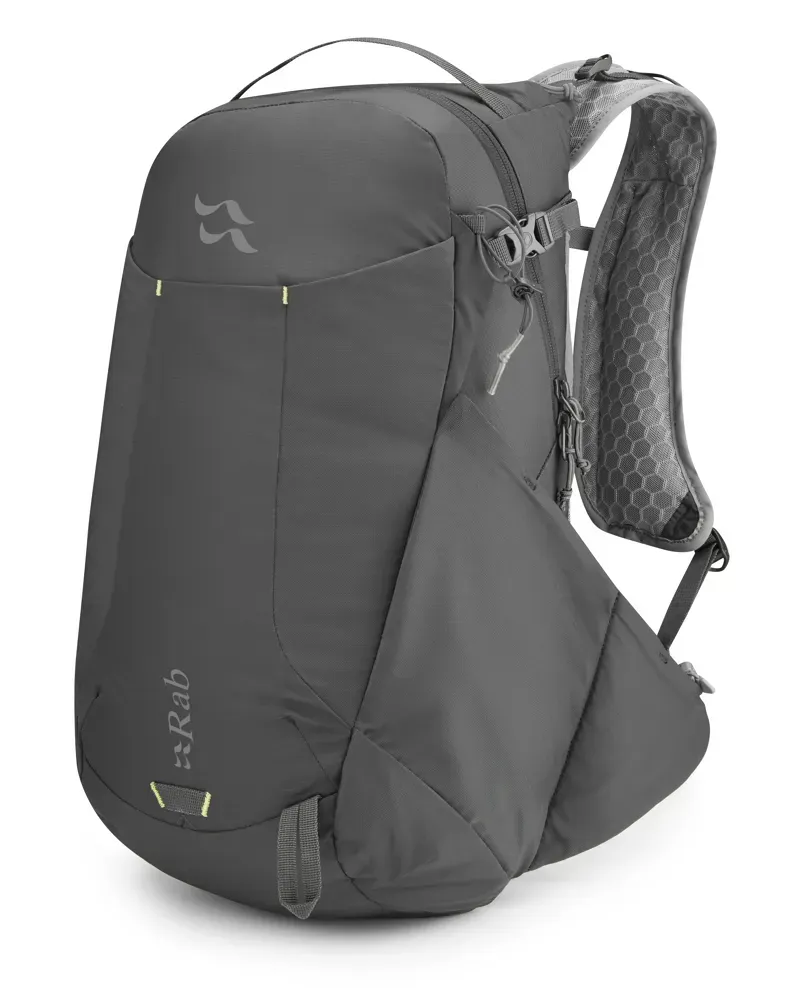Rab Aeon LT 25 Medium Day Hiking Backpack - Anthracite Grey - 25L - Lightweight - Hydration Compatible - Outdoor Travel Pack
