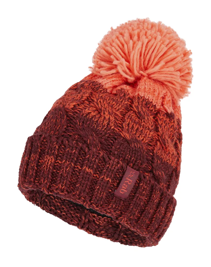 Rab Braid Womens Beanie in Deep Heather