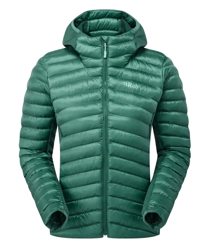 Rab Womens' Cirrus Flex Synthetic Insulated Hooded Jacket in Eucalyptus ...