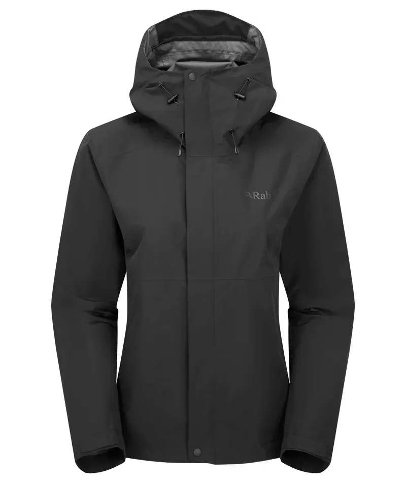 Rab Womens' Downpour Jacket in Black