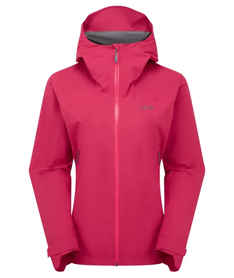 Rab Women's Downpour Light Jacket in Watermelon