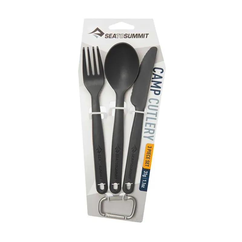 Sea To Summit 3pc Camp Cutlery Set in Charcoal