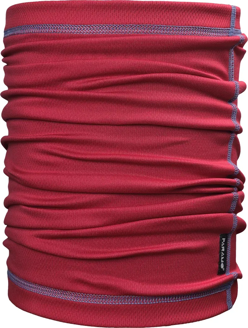 Paramo Cambia Neck Tube Chilli Pepper / Indigo Stitching