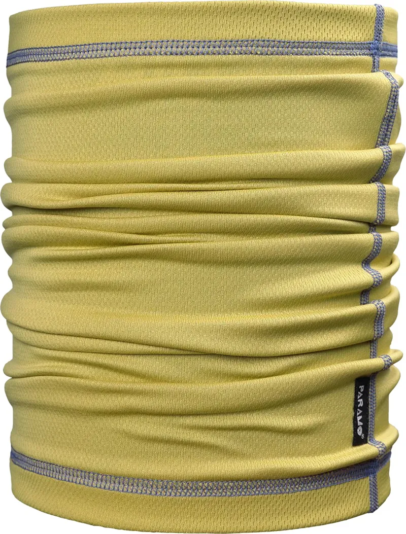 Paramo Cambia Neck Tube Mustard / Indigo Stitching