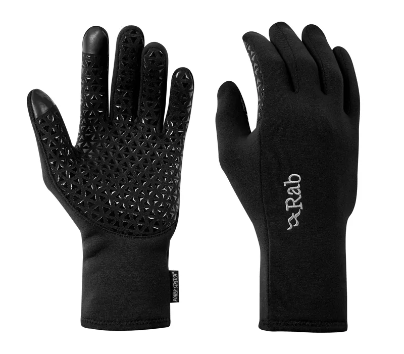 Rab Power Stretch Contact Grip Glove in Black