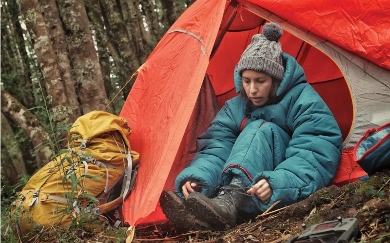 Selk Bag Original Recycled Sleeping Bag Suit - Burgundy Earth-11