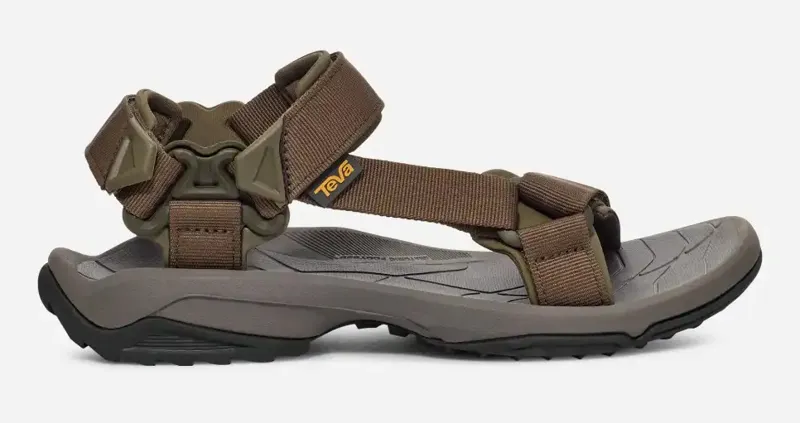 Teva Mens Terra Fi Lite Sandal - Dark Olive / Desert Palm-1