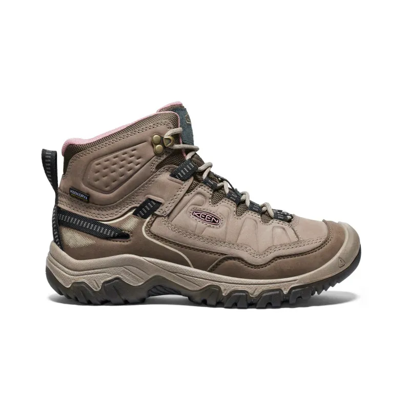 Keen Womens Targhee IV Mid Waterproof Wide Original fit Walking Boots Brindle/Nostalgia Rose-2