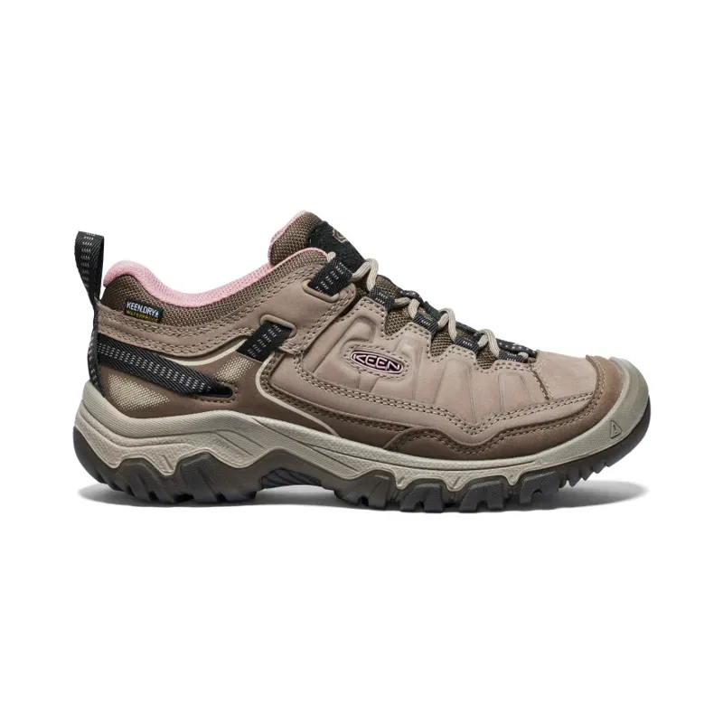 Keen Womens Targhee IV Waterproof Wide Original Fit Walking Shoe Brindle/Nostalgia Rose-5