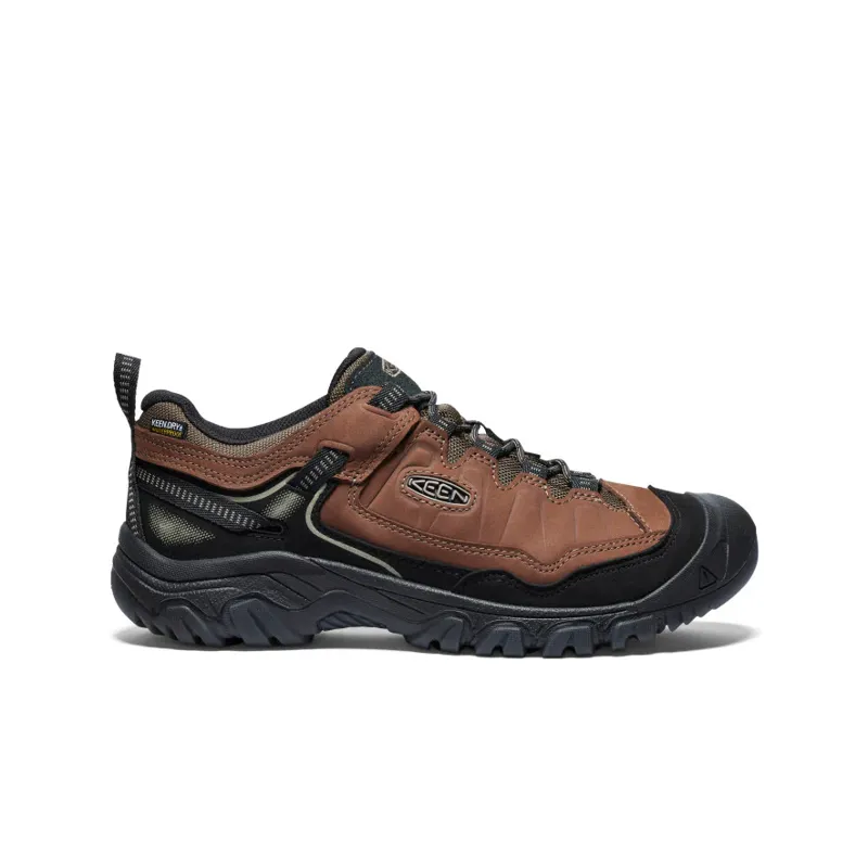 Keen Targhee IV Waterproof Mens Wide Original Fit Walking Shoe Bison/Black-1
