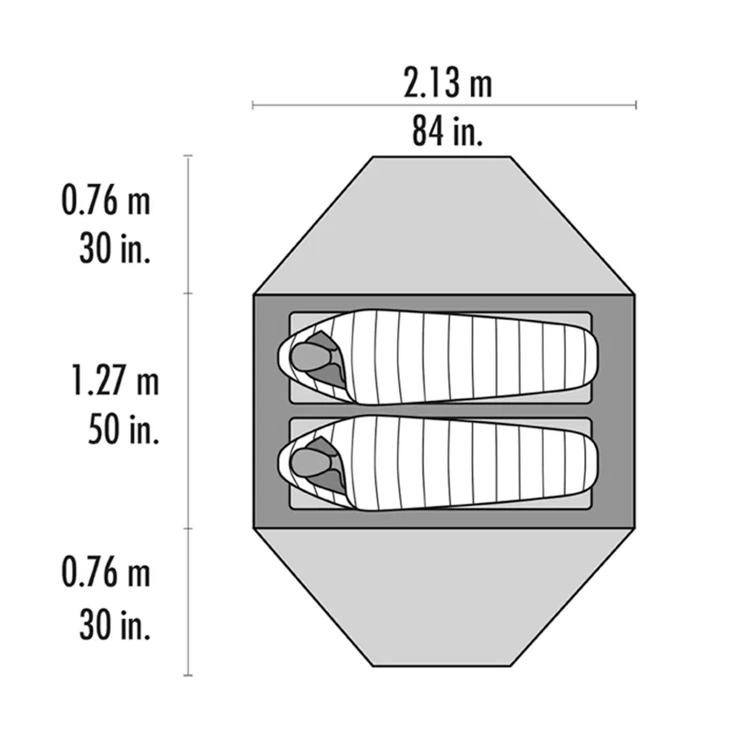 MSR Elixir 2 V2 Backpacking Tent Green 2.24kg-1