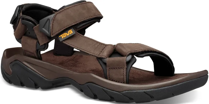Teva Mens Terra Fi Universal Leather Sandal - Turkish Coffee