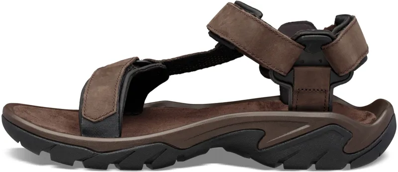Teva Mens Terra Fi Universal Leather Sandal - Turkish Coffee-2