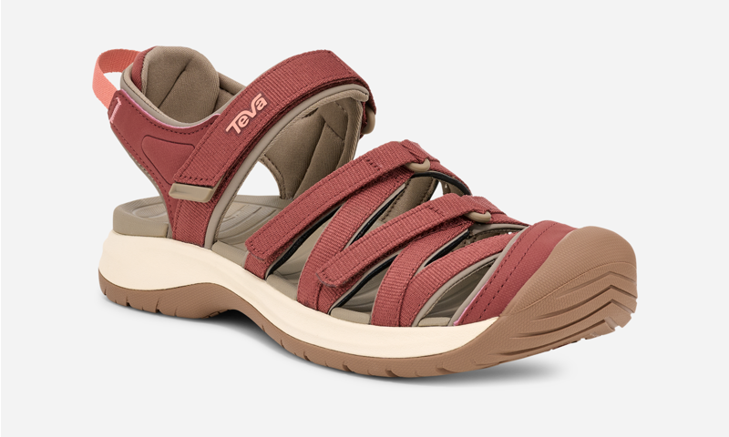Teva Womens Tirra Sport Closed Toe Sandal - Mahogany-1