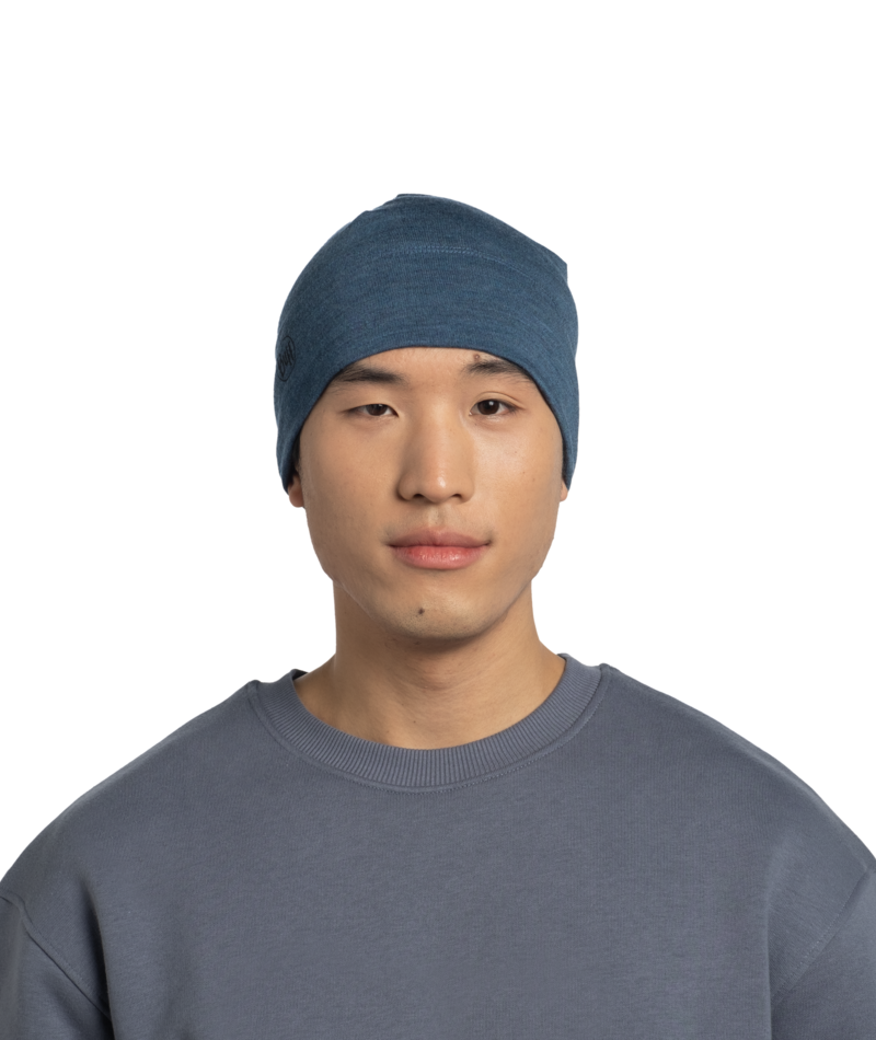 Buff Merino Midweight Beanie Melange T Tempest