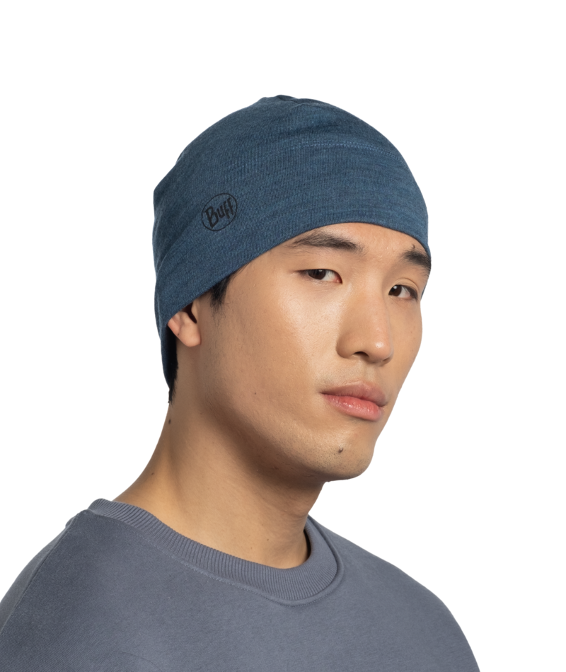 Buff Merino Midweight Beanie Melange T Tempest-1