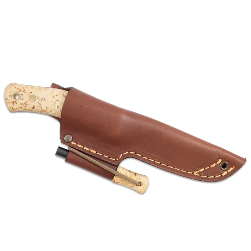 Casstrom No.10 Swedish Forest Knife Curly Birch Carbon Steel with Firesteel-1