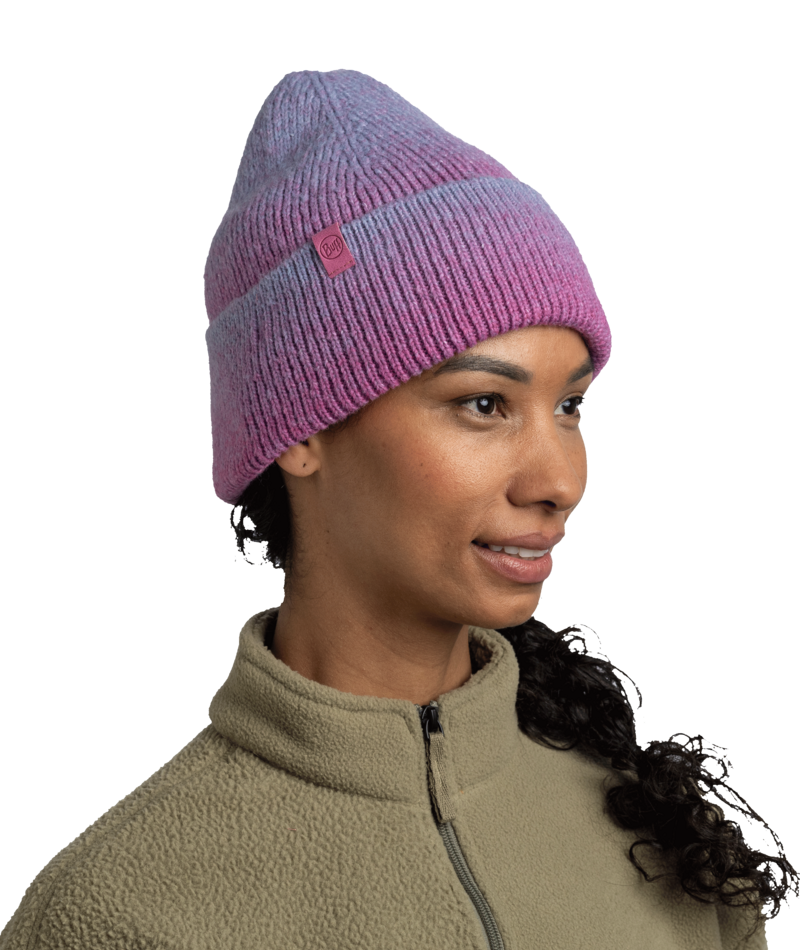 Buff Knitted Beanie Marin Orchid