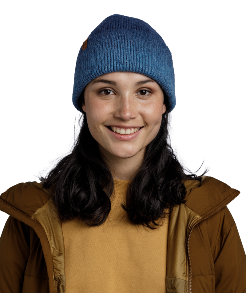 Buff Knitted Beanie Marin Denim-1
