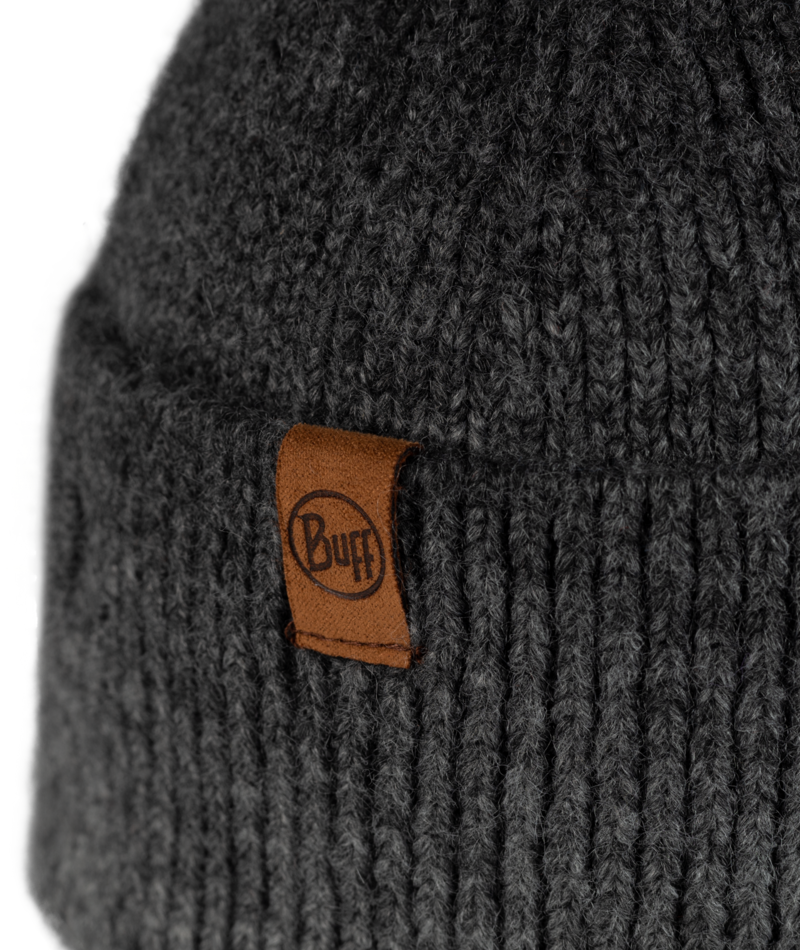 Buff Knitted Beanie Marin Graphite-2