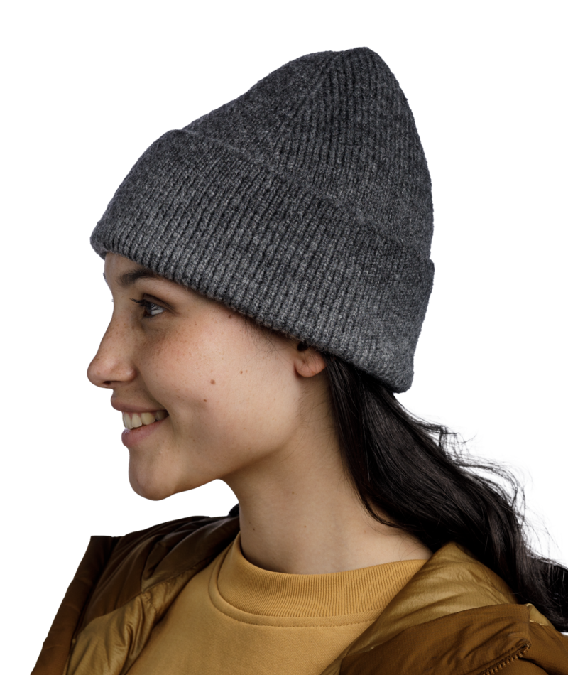 Buff Knitted Beanie Marin Graphite-1