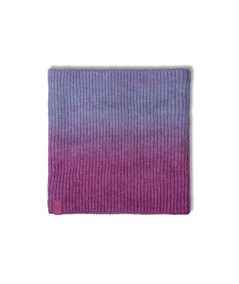 Buff Knitted and Fleece Neck Warmer Marin Orchid-2