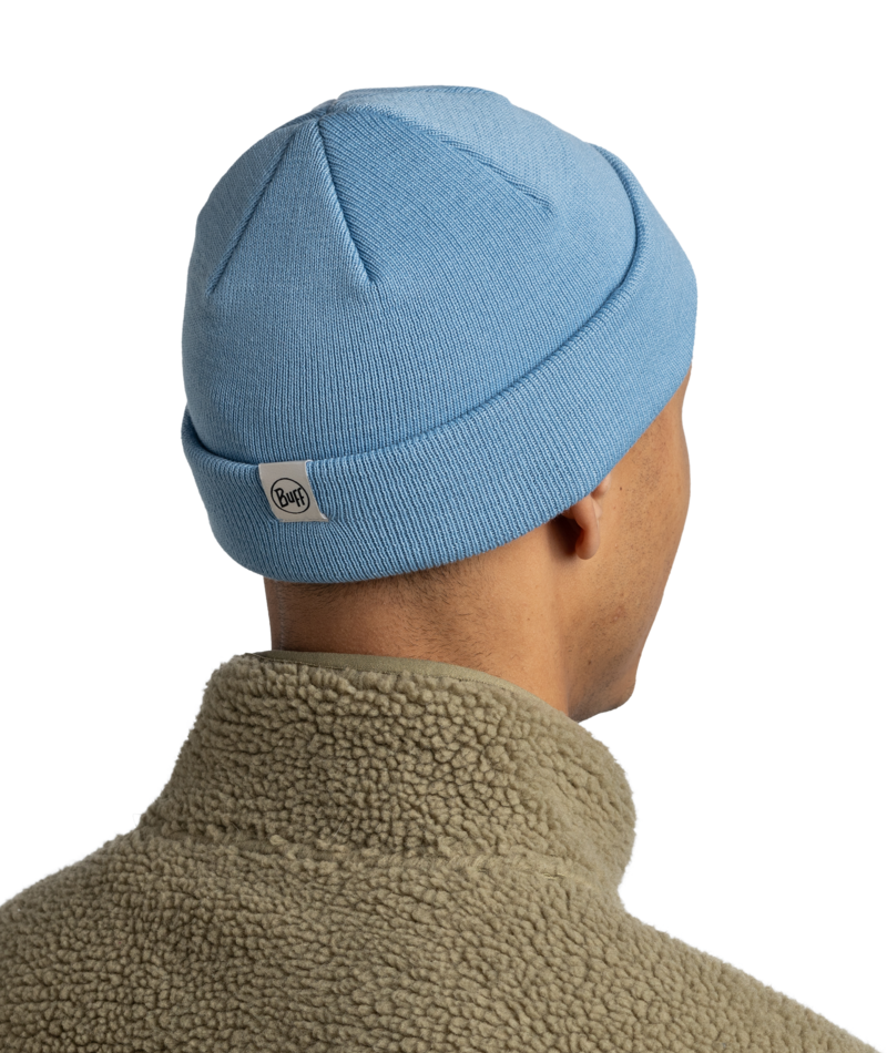 Buff Knitted Beanie Lilon Fisherman B Lake Blue-1