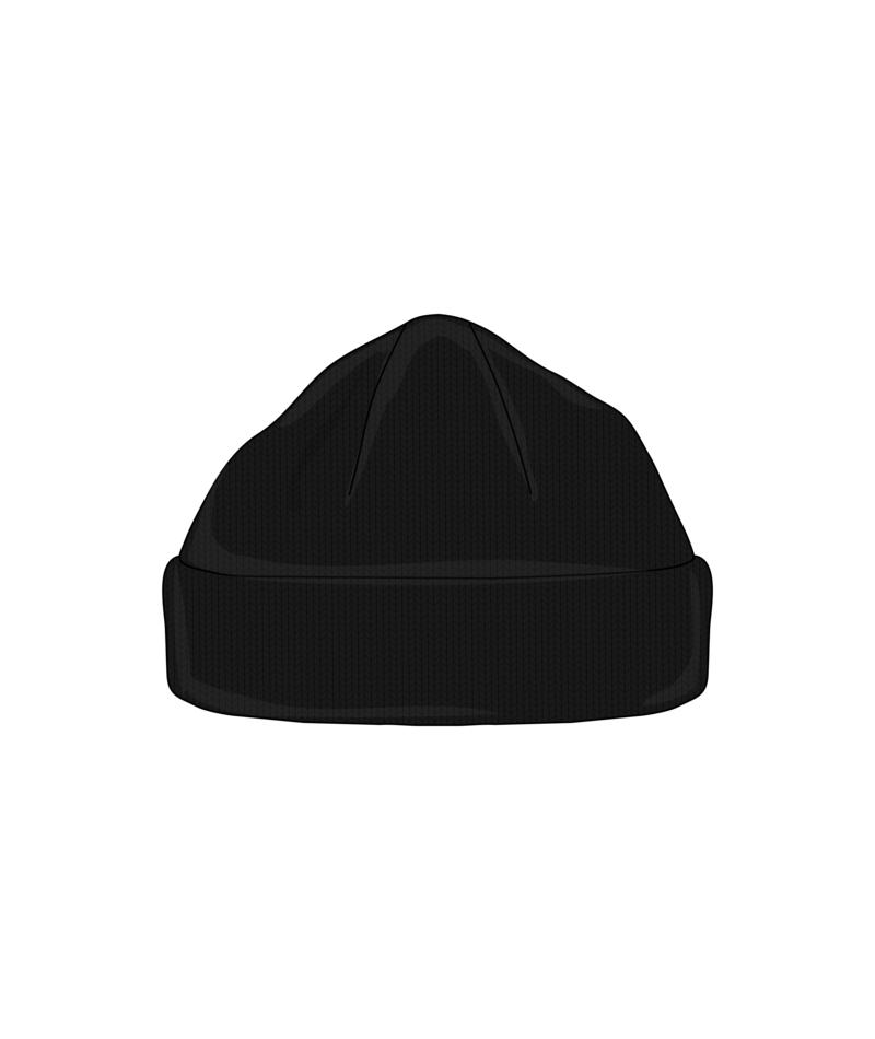 Buff Knitted Beanie Lilon Fisherman B Black-3