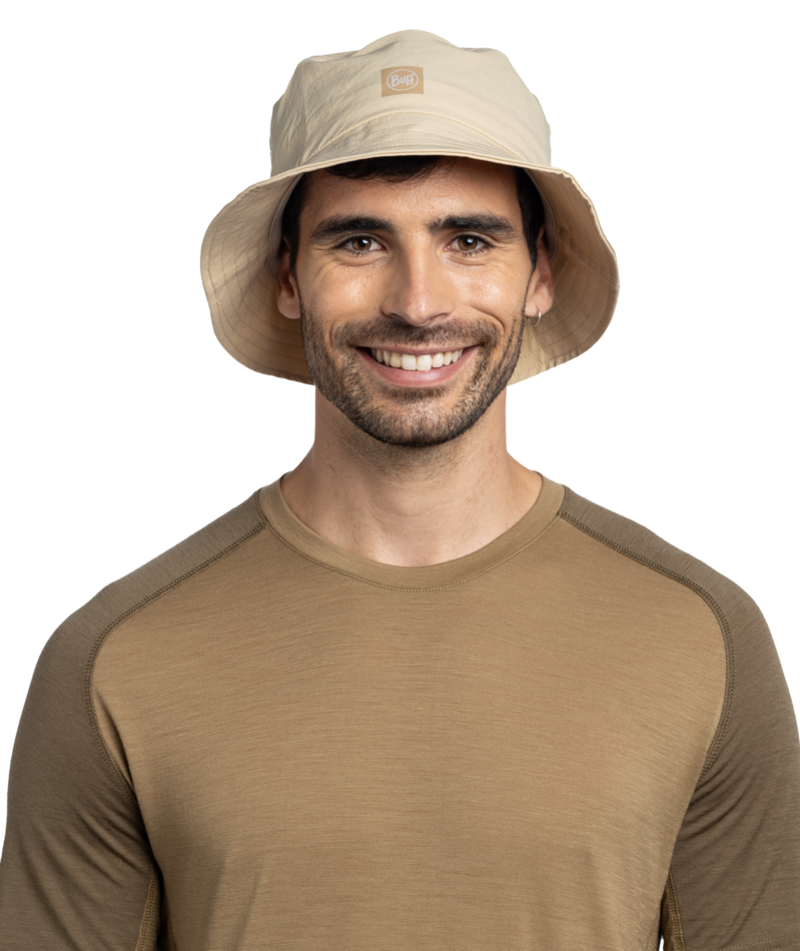 Buff Adventure Bucket Hat Solid Sand-1