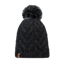 Buff Knitted and Fleece Band Beanie Caryn Graphite