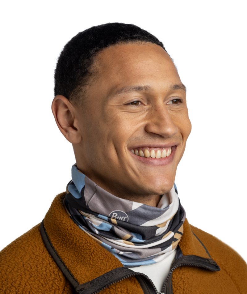 Buff Thermonet Beldar Adult Gingko Pattern Neck Warmer-1