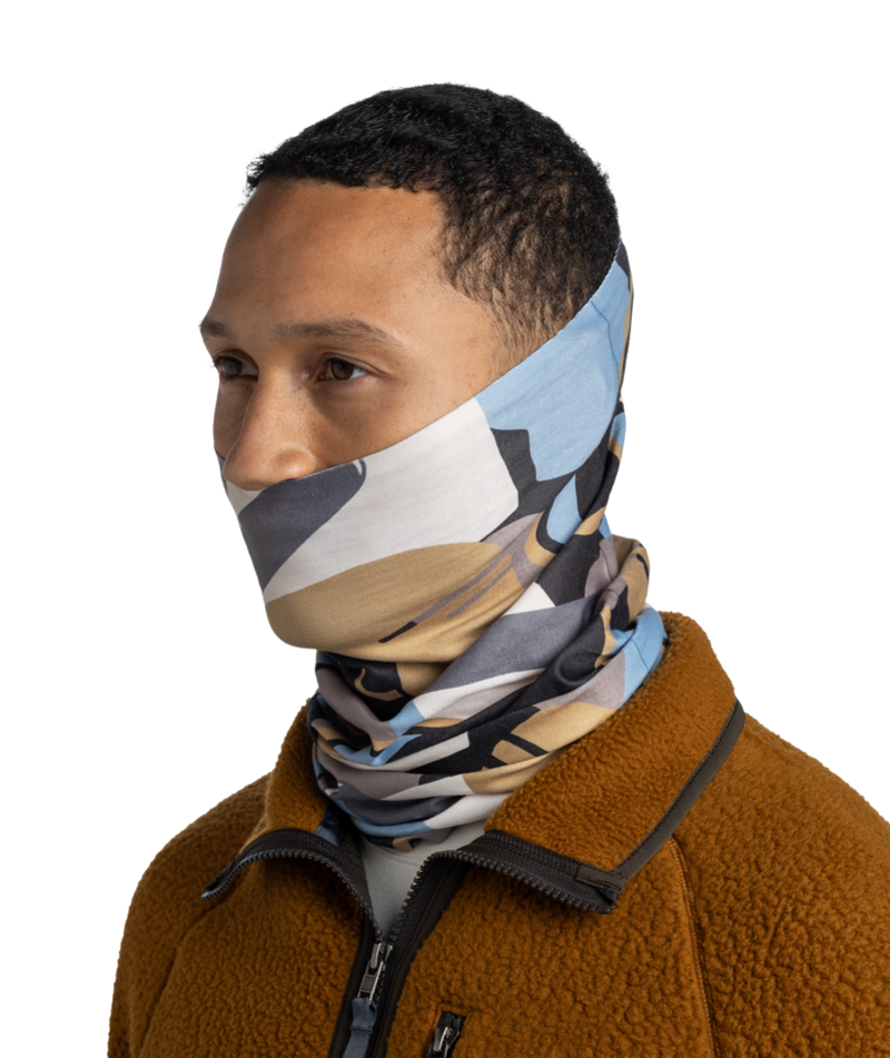 Buff Thermonet Beldar Adult Gingko Pattern Neck Warmer-3