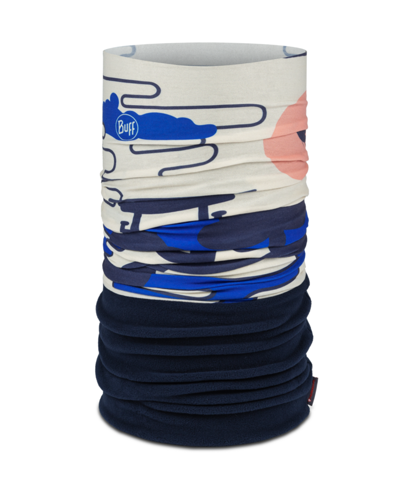Buff Polar Hirajy Adult Blue Neck Gaiter Snood Balaclava Combo