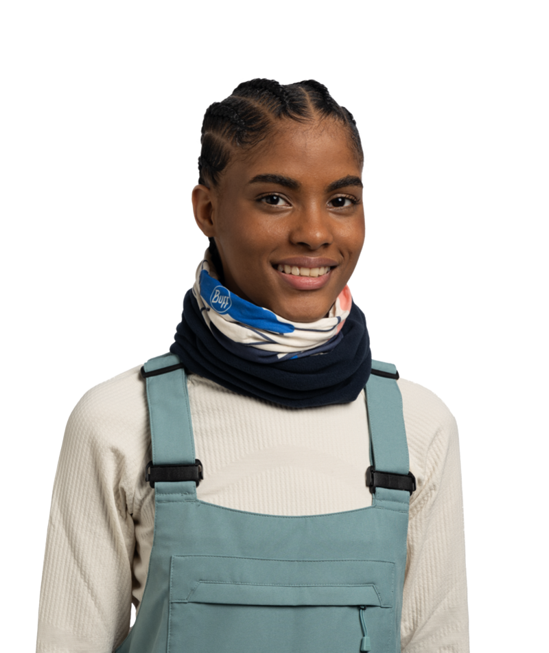 Buff Polar Hirajy Adult Blue Neck Gaiter Snood Balaclava Combo-1