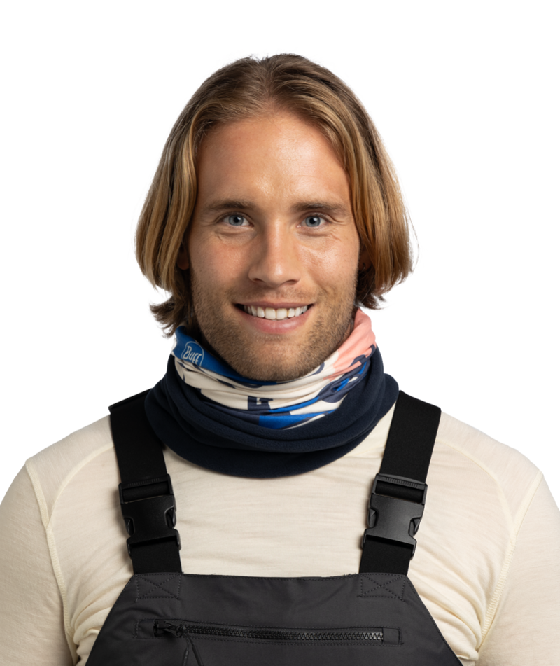 Buff Polar Hirajy Adult Blue Neck Gaiter Snood Balaclava Combo-3