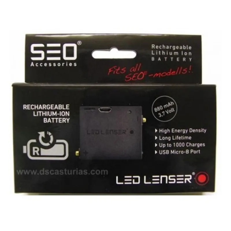 Ledlenser L-ion RECHARGEABLE Torch Battery Pack 880 mAh - SEO3 SEO5 SEO7R-1