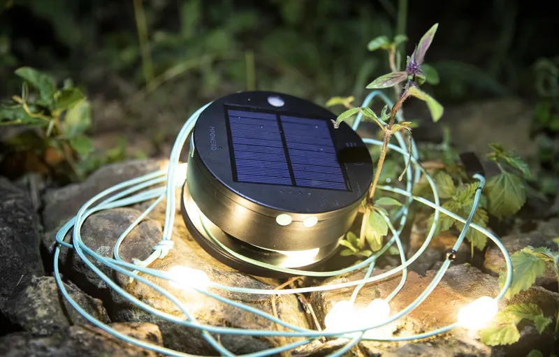Luci Solar String Lights + Mobile Charger for Camping-5