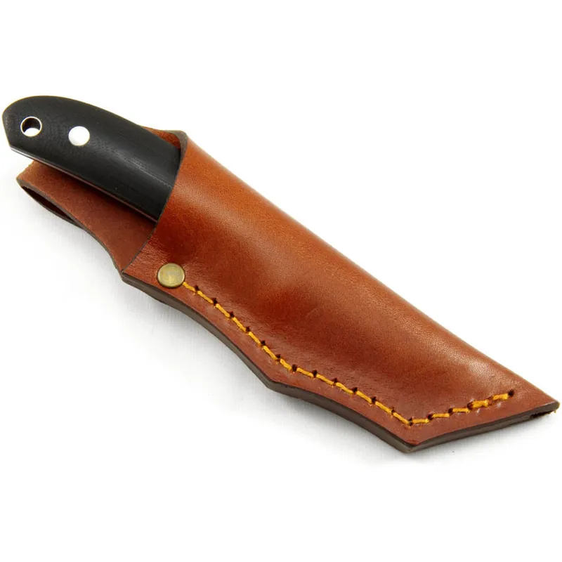 Casstrom Safari Knife Black G10 - Leather Sheath-1