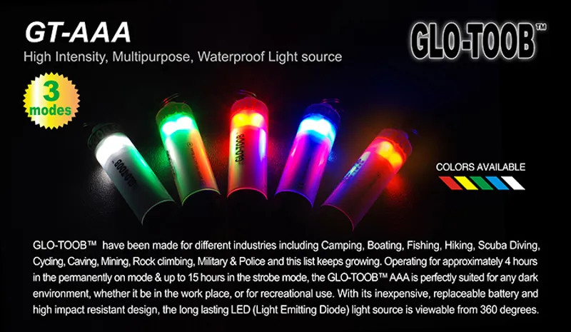 Glo-Toob AAA Battery Powered Light Stick Marker - Blue-10