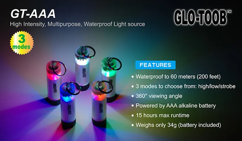 Glo-Toob AAA Battery Powered Light Stick Marker - Blue-8