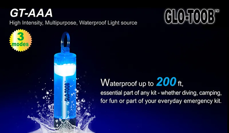 Glo-Toob AAA Battery Powered Light Stick Marker - Blue-1