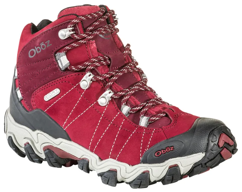 Oboz Womens Bridger Waterproof Walking Boots - Rio Red