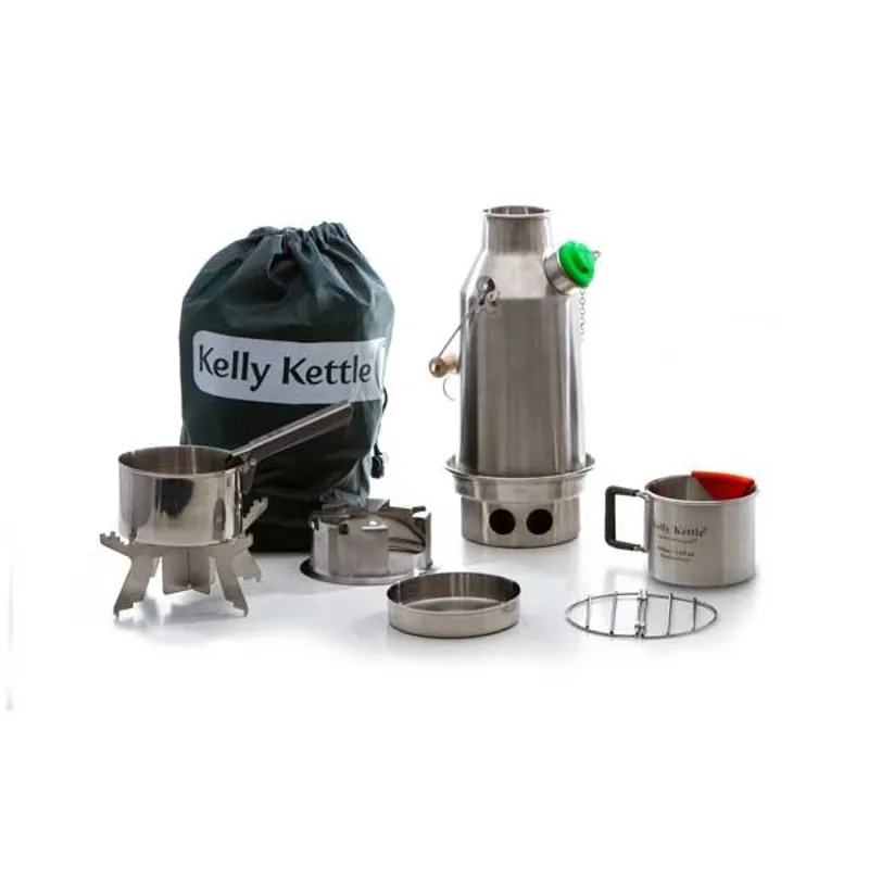 Kelly Kettle 'Trekker' Stainless Steel Storm Kettle Kit 0.6L