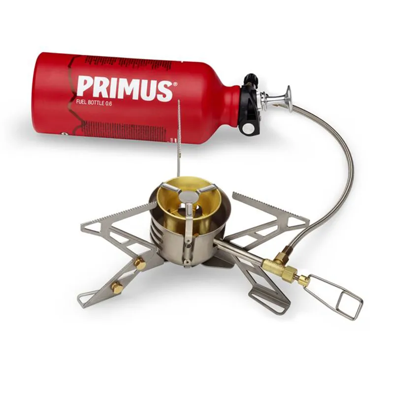 Primus Omnifuel II Multi Fuel Camping Stove with bottle and pouch