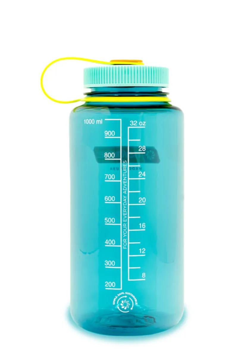Nalgene Tritan Sustain 1 litre Wide Mouth - Cerulean