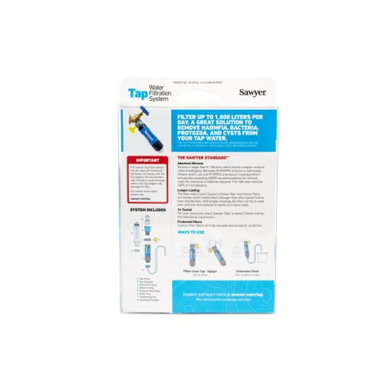 Sawyer Tap Water Filter for Home Use - Travel - Emergencies and More-3