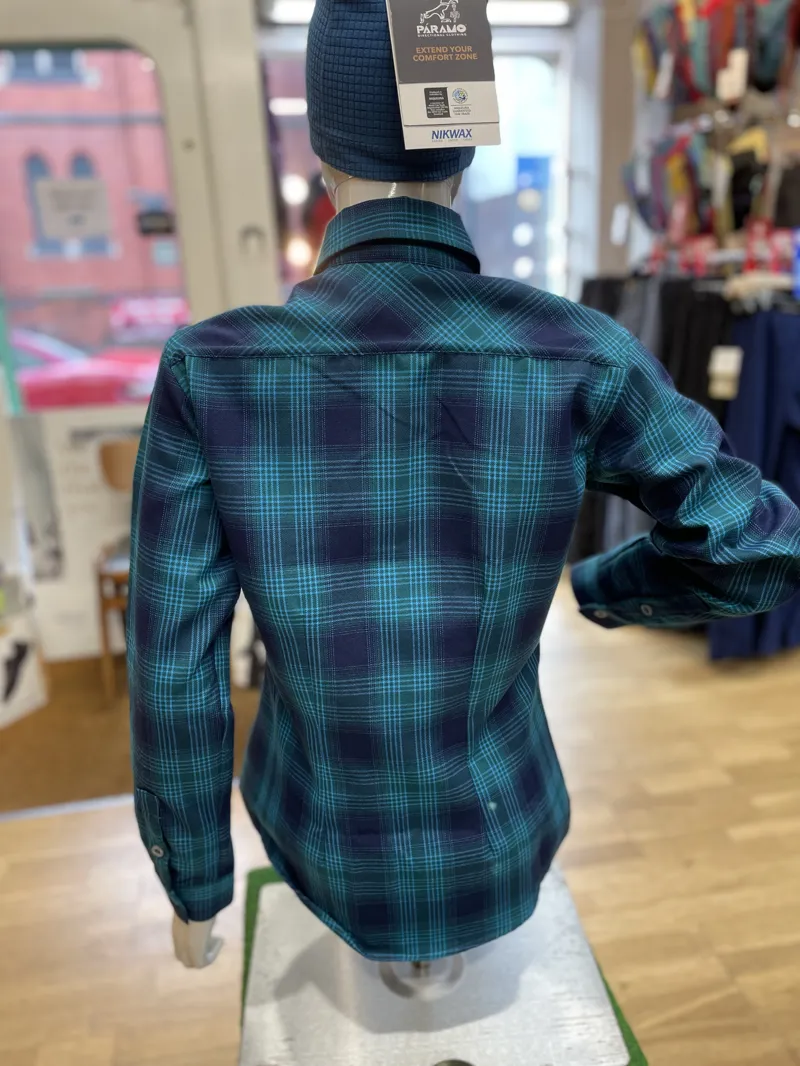 Paramo Women's Katla Long Sleeved Shirt - Neon Plaid Check-2