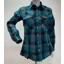 Paramo Women's Katla Long Sleeved Shirt - Spruce Gingham Check