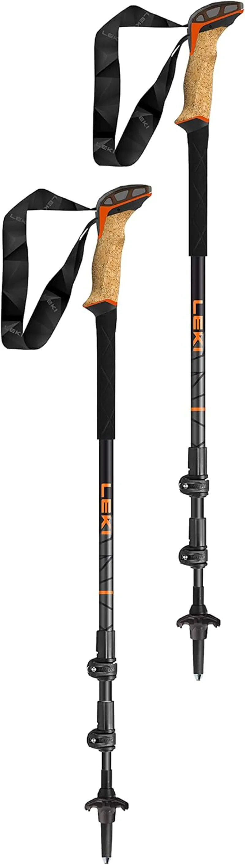 Leki Makalu Cork Lite Orange/Black/Anthracite Trekking poles - pair